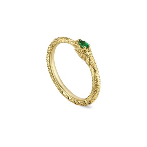 ouroboros gucci drawing|Gucci 18ct Yellow Gold Ouroboros Emerald Snake Ring.